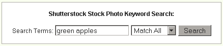 shutterstock search box