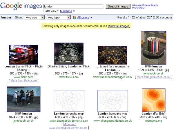google images search